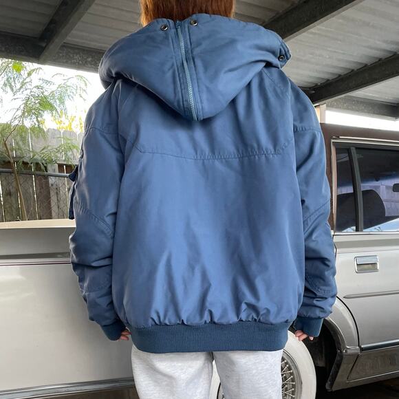 š„Vintage Midwest Traders Unisex Utility Retro Bomber Jacket Plaid Blanket lined - Picture 5 of 15